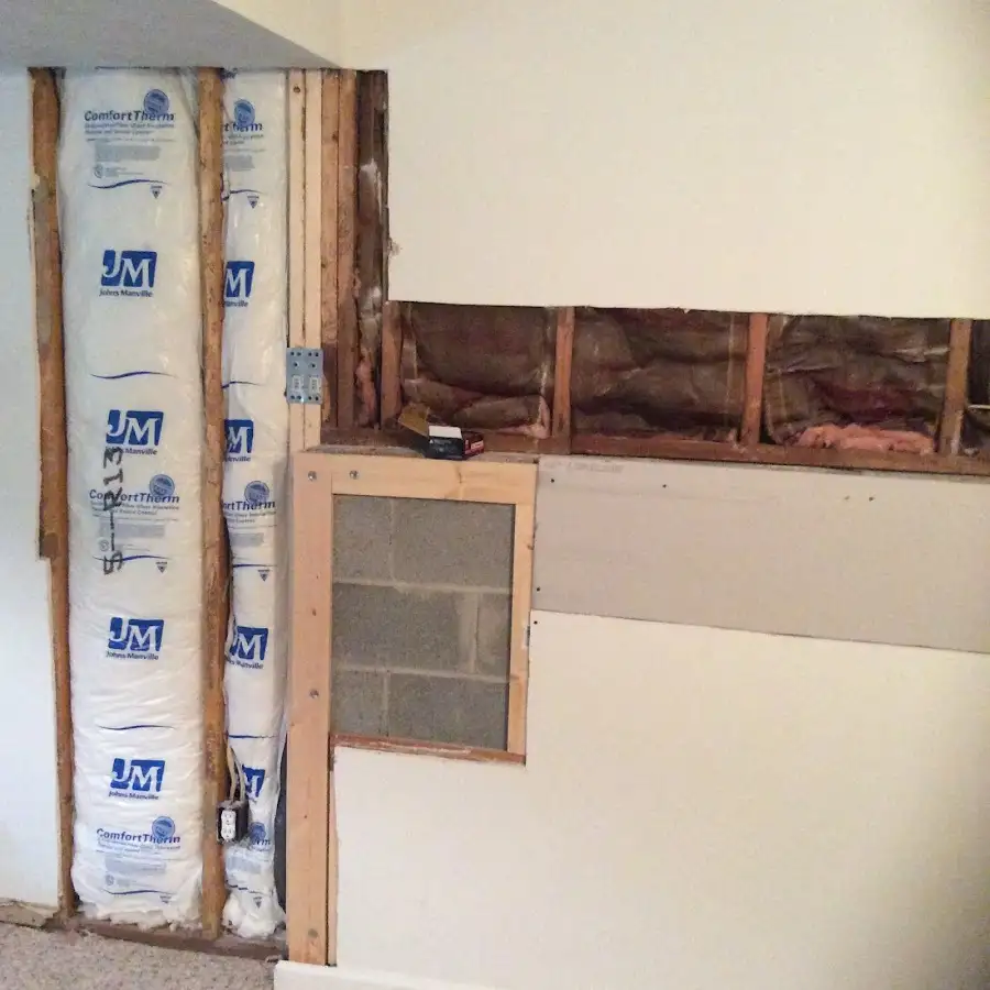 Wall insulation replacement during Structural Drying in Dearborn Heights